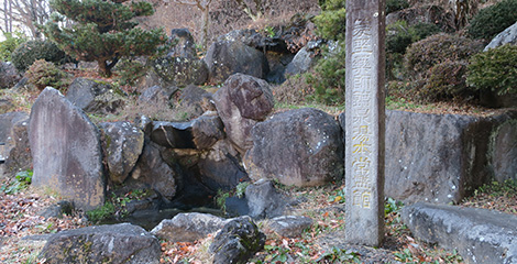 菱野温泉湯本の碑